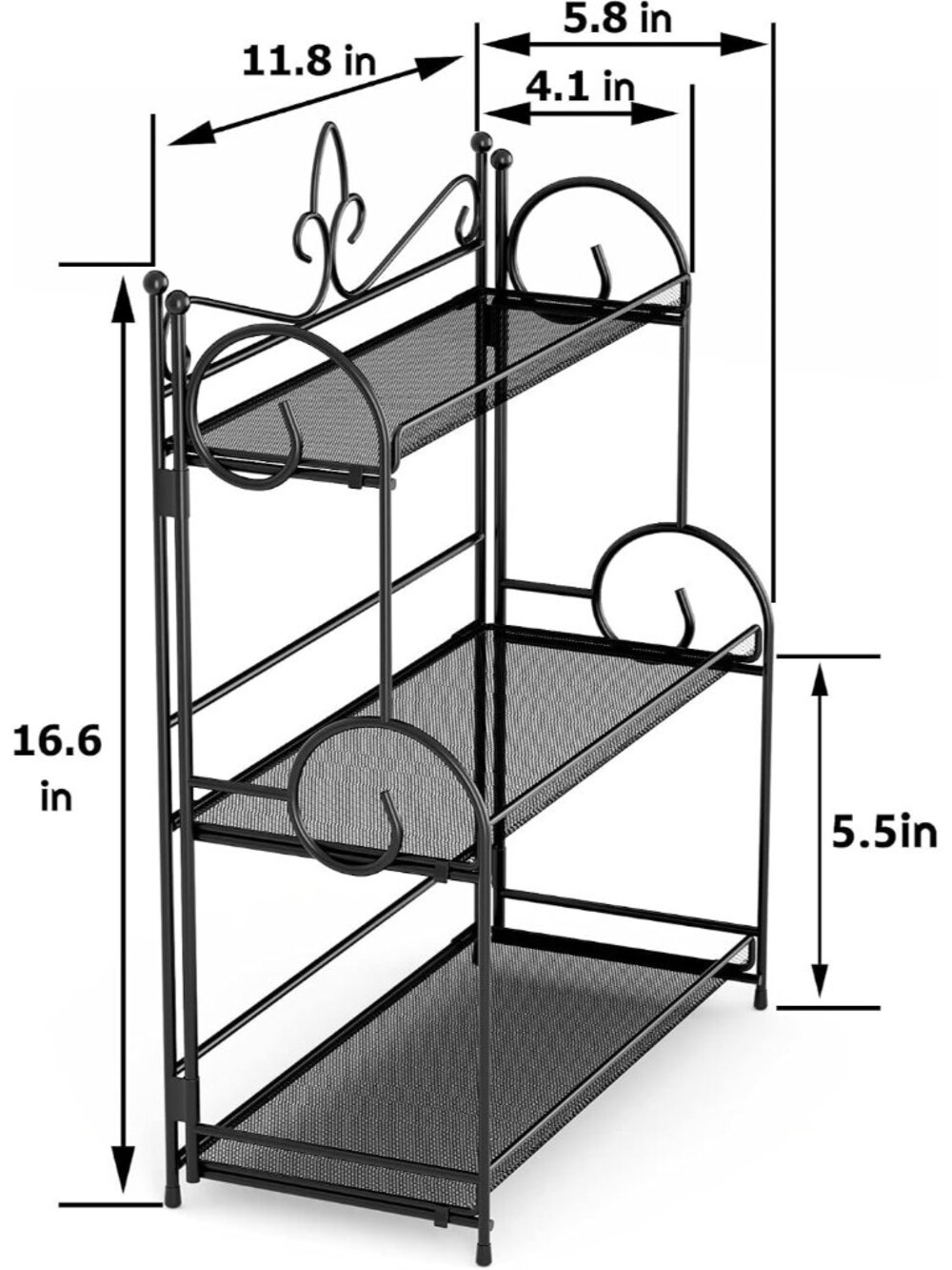 New Bathroom Organizer Countertop - 3 Tier Spice Rack Organizer - Picture 6 of 6